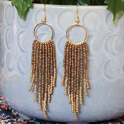 Free Instructions: Autumn Sun Earrings