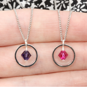 Free Instructions: Birthstone Crystal Pendant