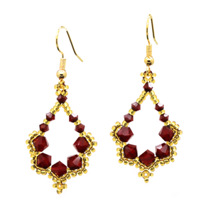 Free Design: Crystal Pear Drop Earrings