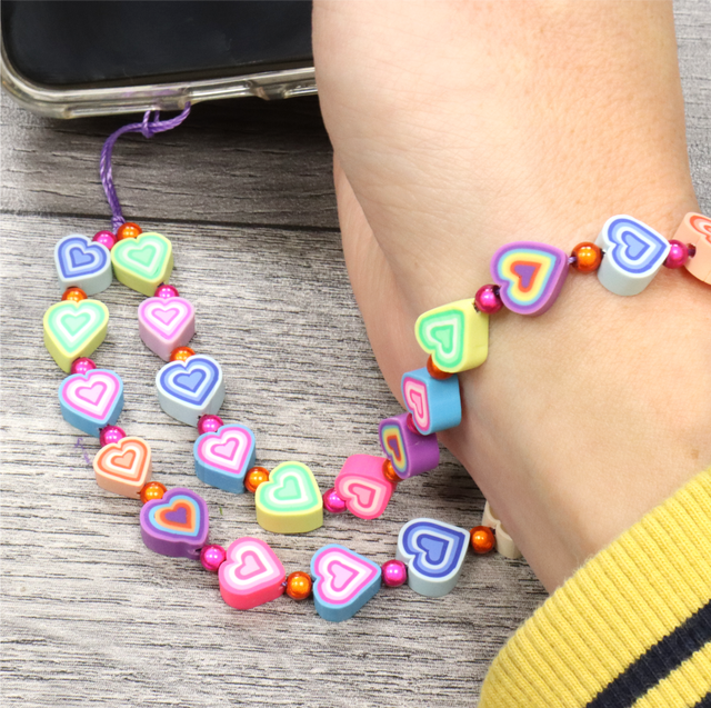 Free Instructions Love Heart Wrist Phone Strap