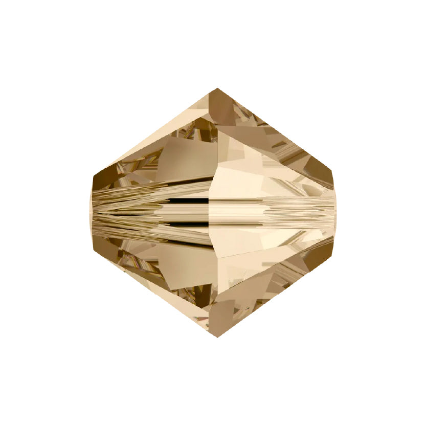 Swarovski Crystal Xilion 4mm Crystal Golden Shadow - Pack of 10