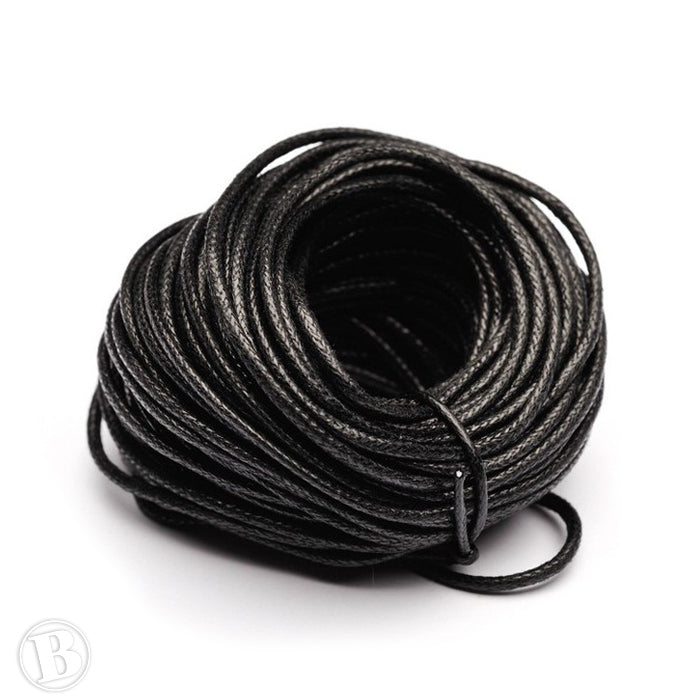 Thong Black Cotton 1.5mm - Pack of 4m