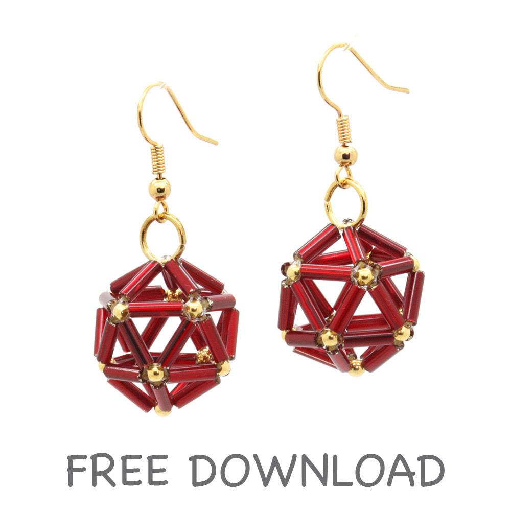 Bravais Lattice Earrings Downloadable Instructions