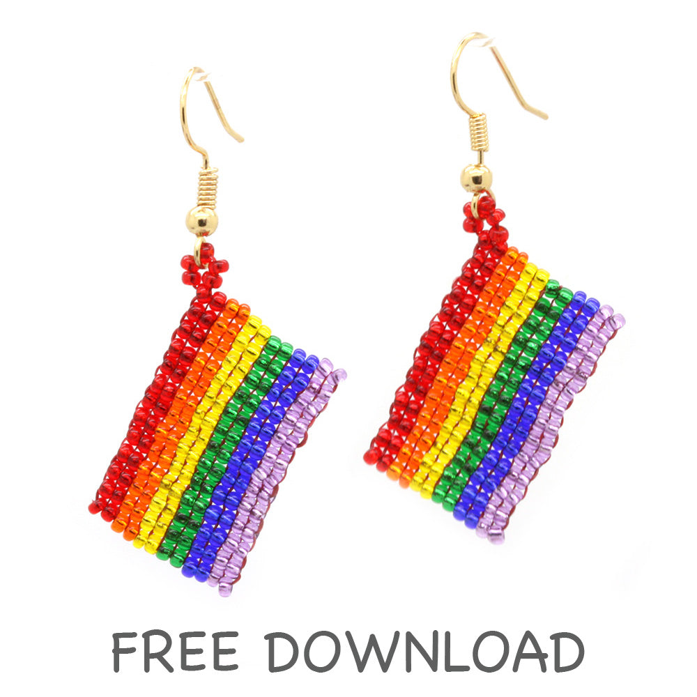 Beading Pride Ear-Rings Downloadable Instructions