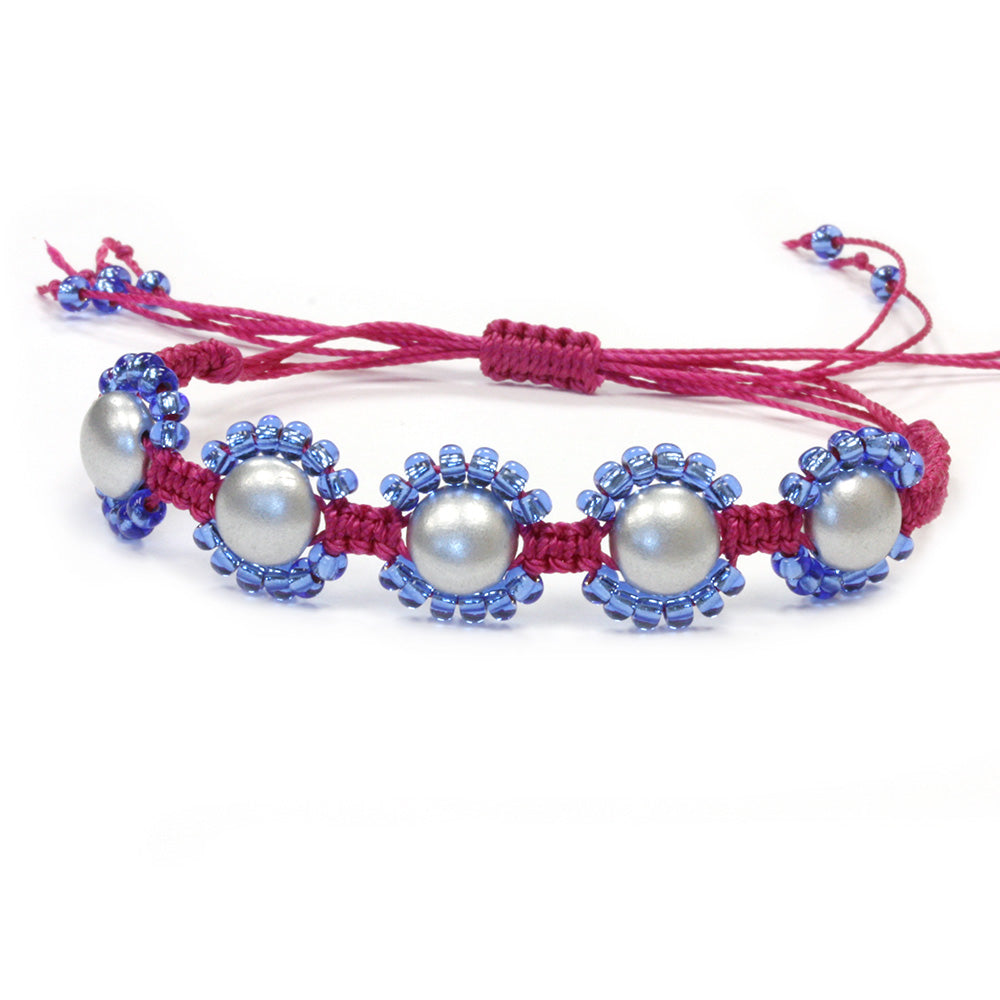 Andromeda`s Dream Magenta Macrame Bracelet Kit