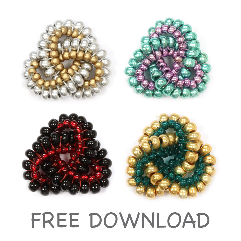 Beaded Triquetra Free Downloadable Instructions