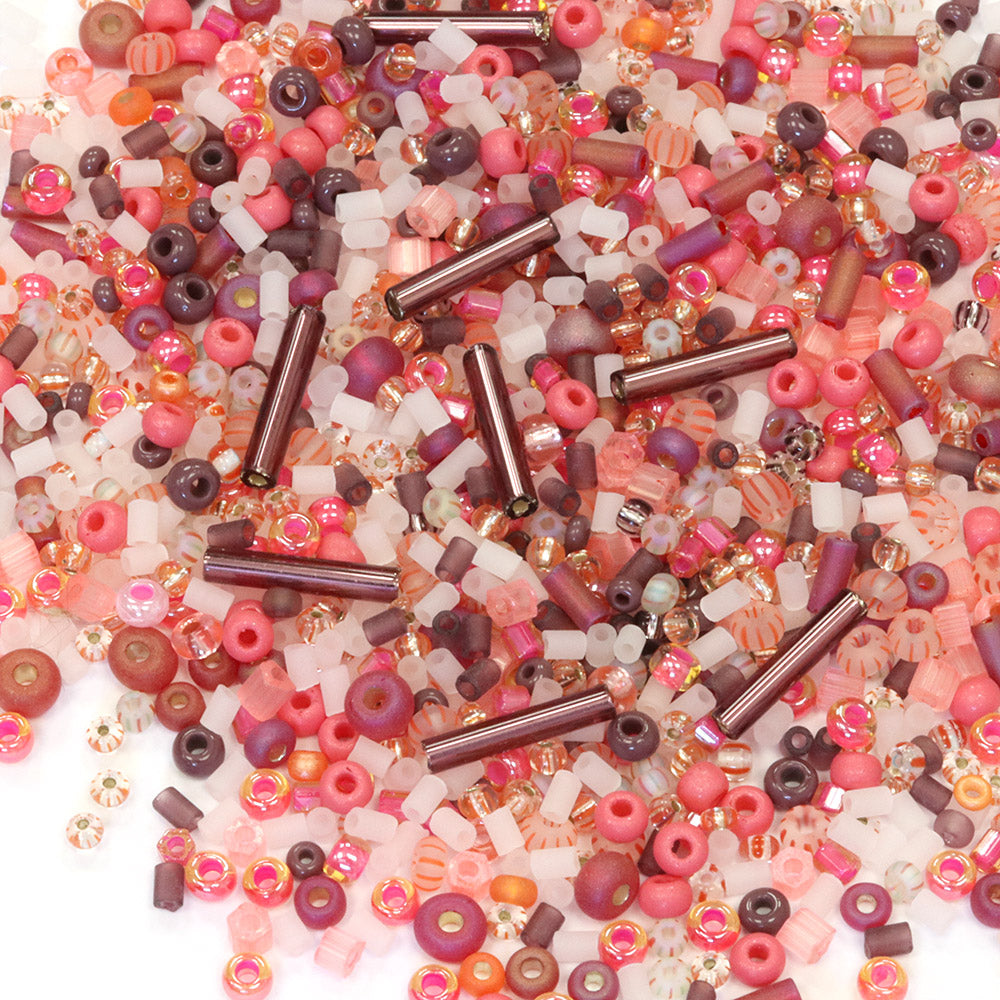 Seed Bead Mix Pink - Pack of 50g