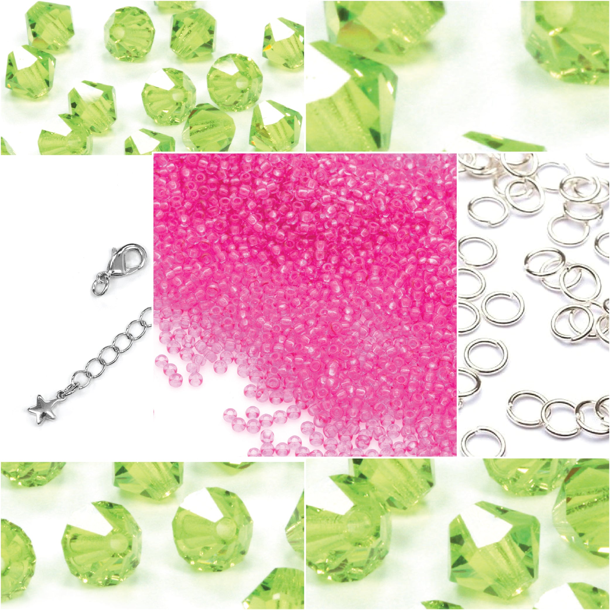 Crystal Netting Limecicle Bracelet Bundle