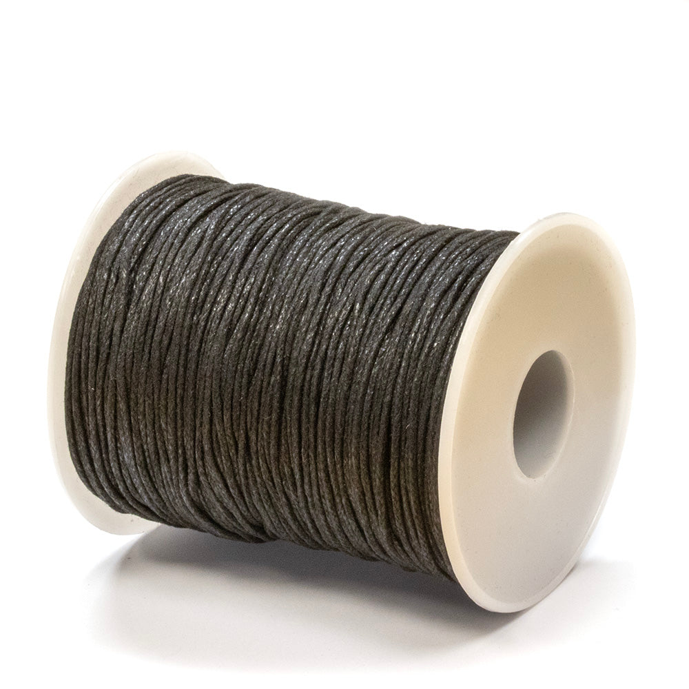 Black Cotton Cord 1mm - Reel of 100m