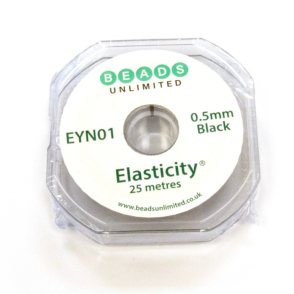 Elasticity Black 0.5mm - Reel of 25m