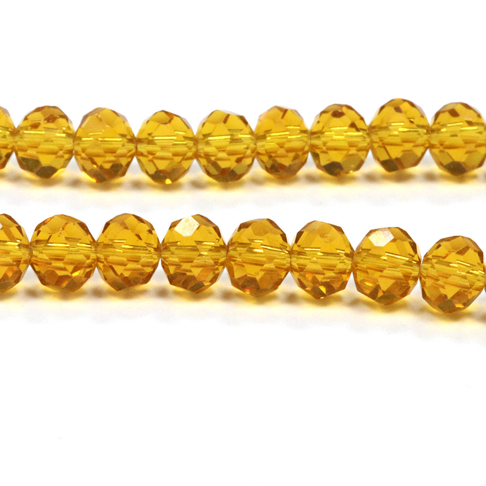 Faceted Rondelle Topaz 4x6mm - 1 string