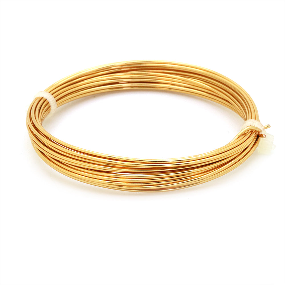 Gilt Coloured Copper Wire 1.0mm - Pack of 4m