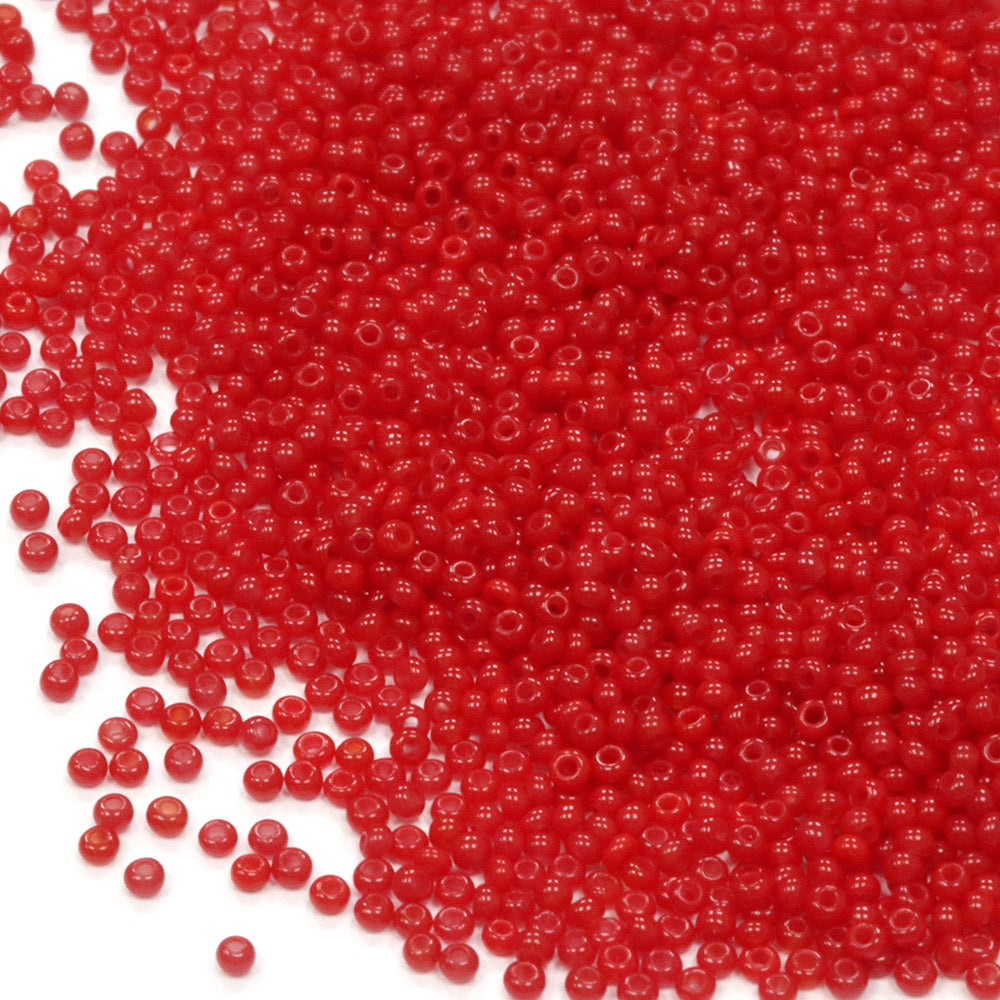 Preciosa Opaque Red Size 15 Seed Beads - Pack of 10g