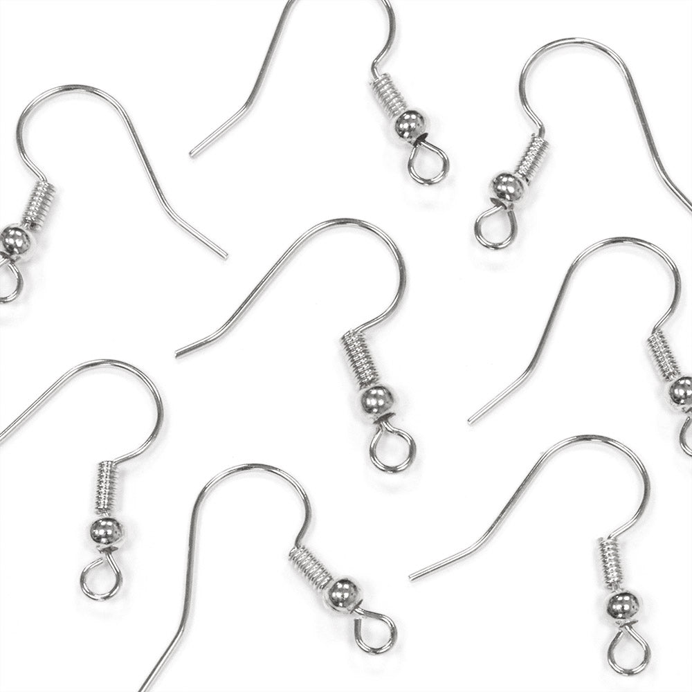 Long Ballwire Silver Plated 25x20mm-Pack of 100