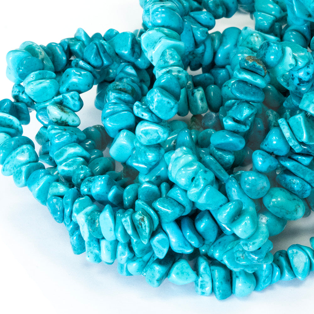 Dyed Magnesite Chips - 35cm Strand