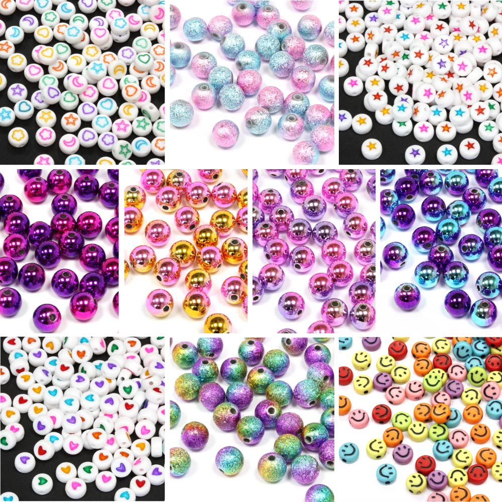 Plastic Beads Bundle - Pack of 10