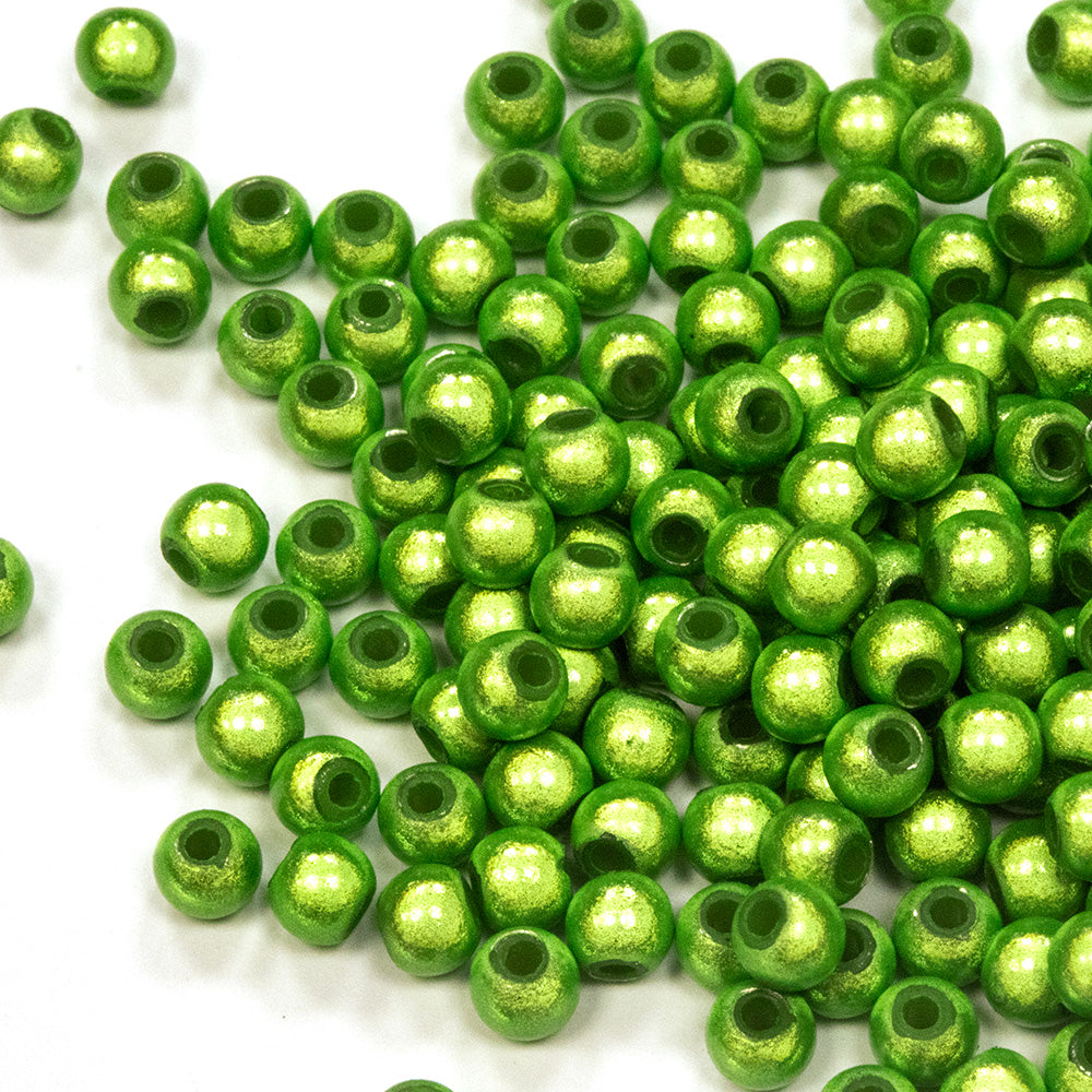 Miracle Bead Light Green Plastic Round 4mm - Pack of 200