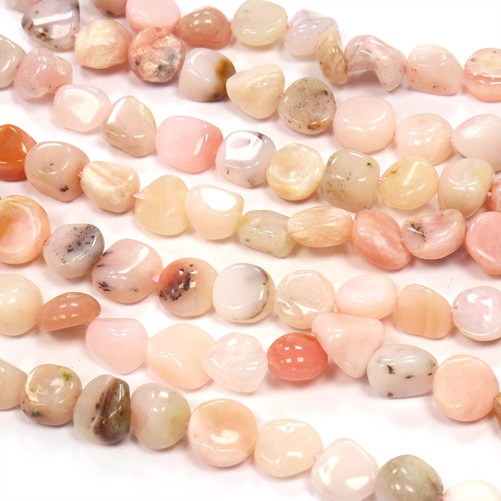 Pink Opal Nuggets 8-14x6-10x4-10mm - 35cm Strand