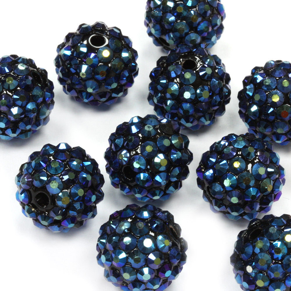 Resin Shamballa 14x16mm Mix Bundle - Pack of 13