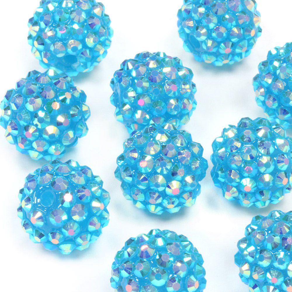 Resin Shamballa 14x16mm Mix Bundle - Pack of 13