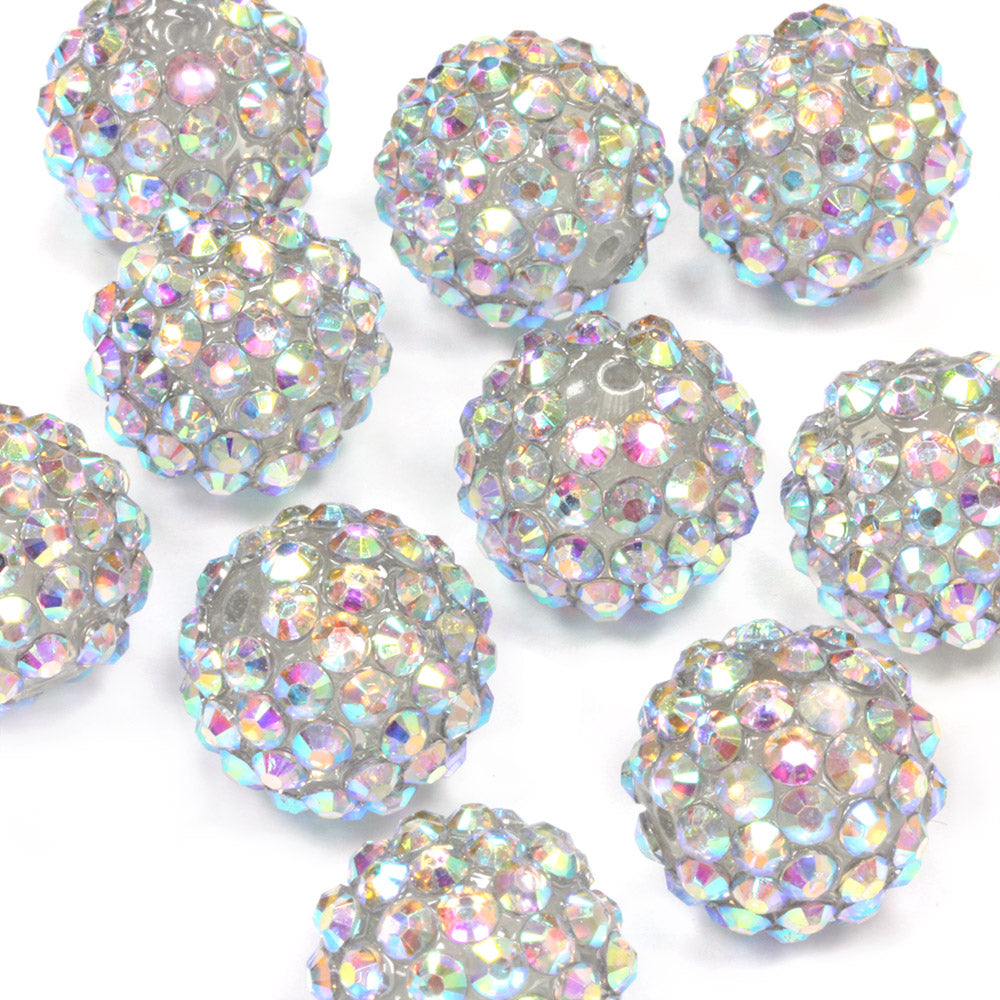 Resin Shamballa 14x16mm Mix Bundle - Pack of 13