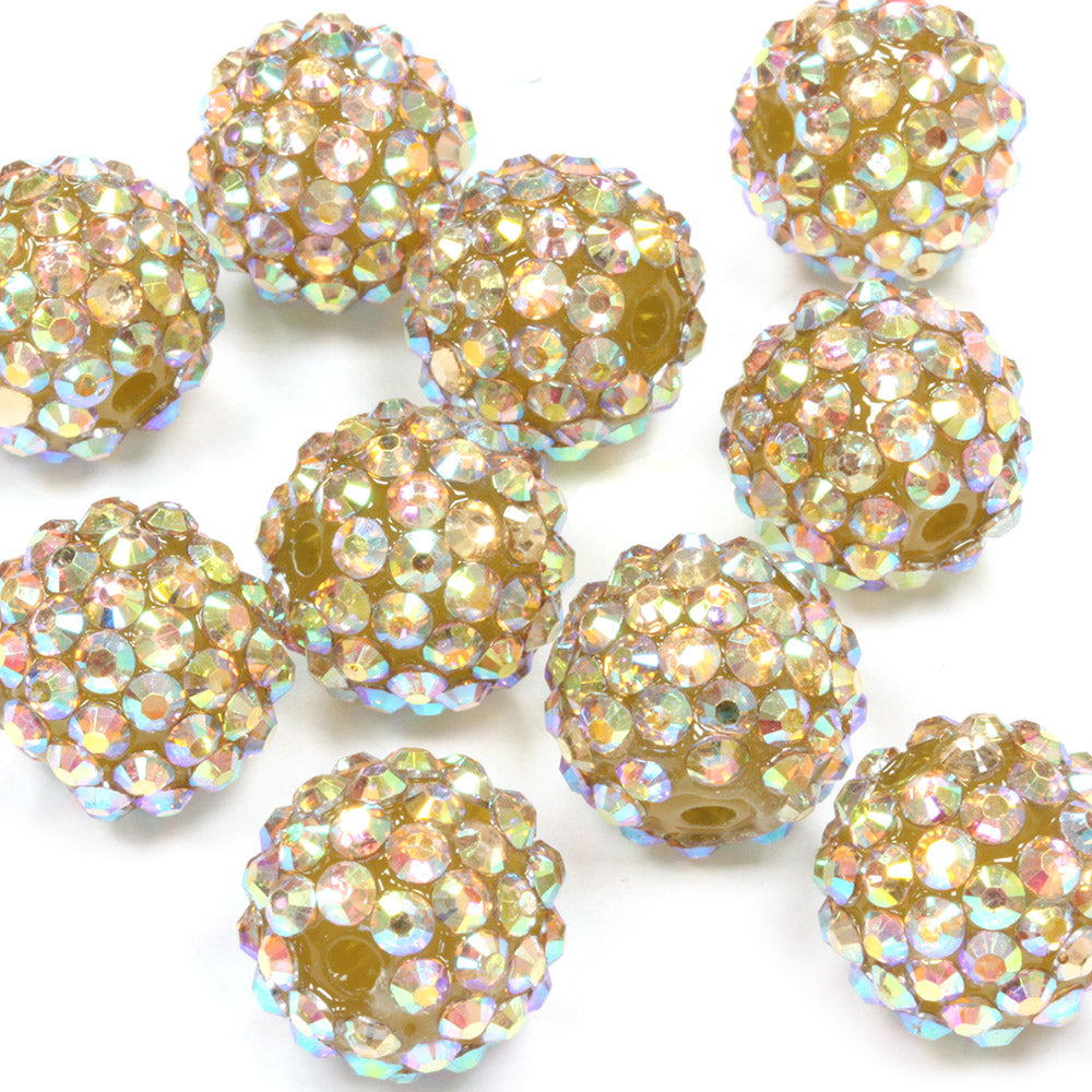 Resin Shamballa 14x16mm Mix Bundle - Pack of 13