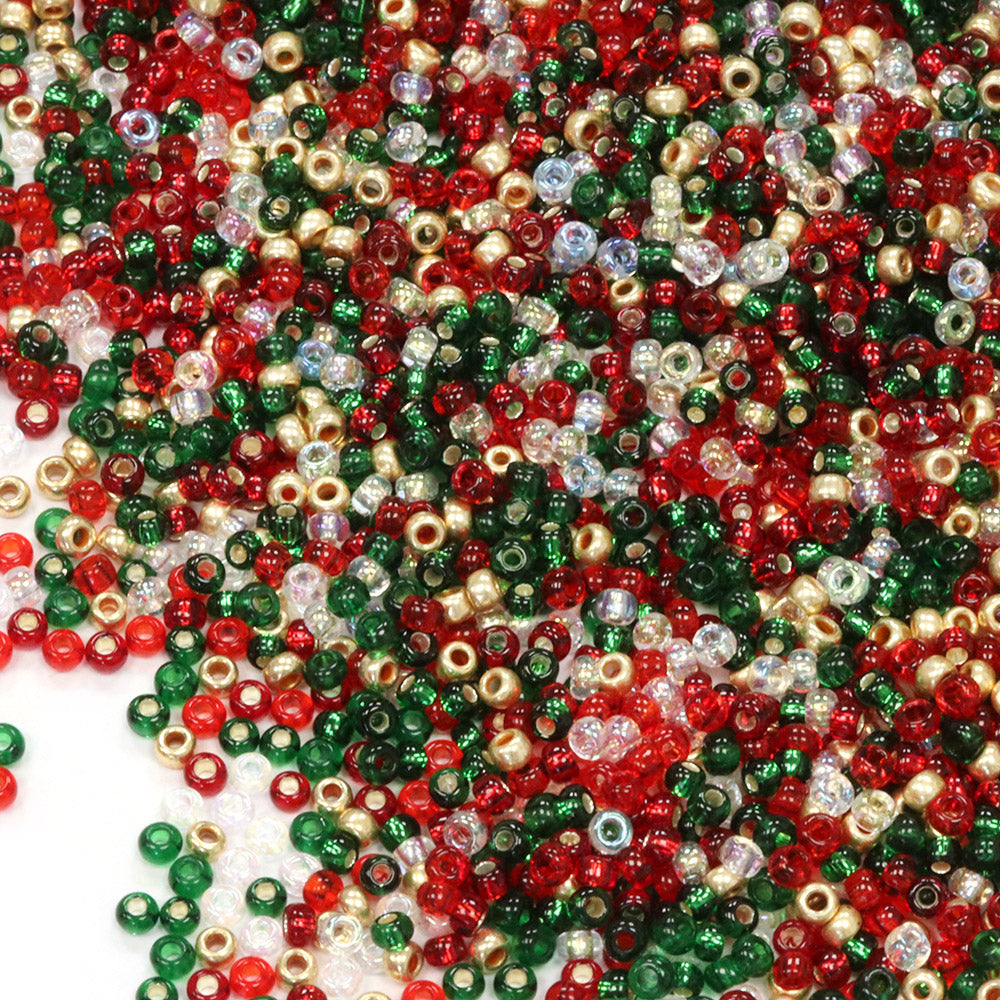 Seed Bead Christmas Mix 11/0 - Pack of 50g