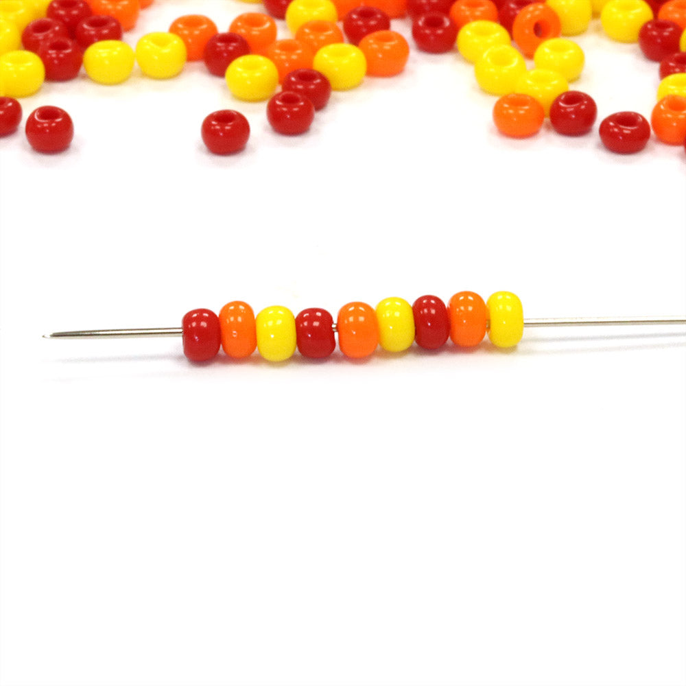 Seed Bead Flame On Mix 8/0 - Pack of 50g