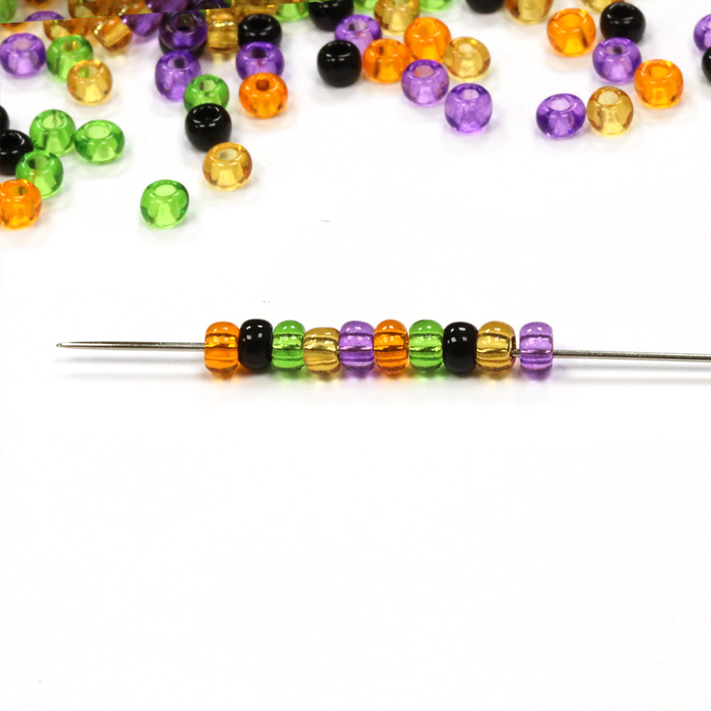 Seed Bead Halloween Mix 8/0 - Pack of 50g