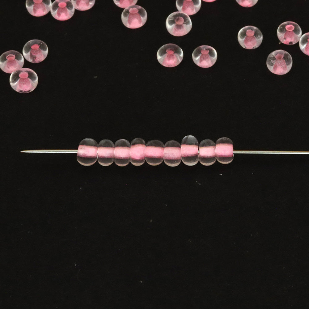 Glow in the Dark Seed Beads 3mm Pink - Pack of 220