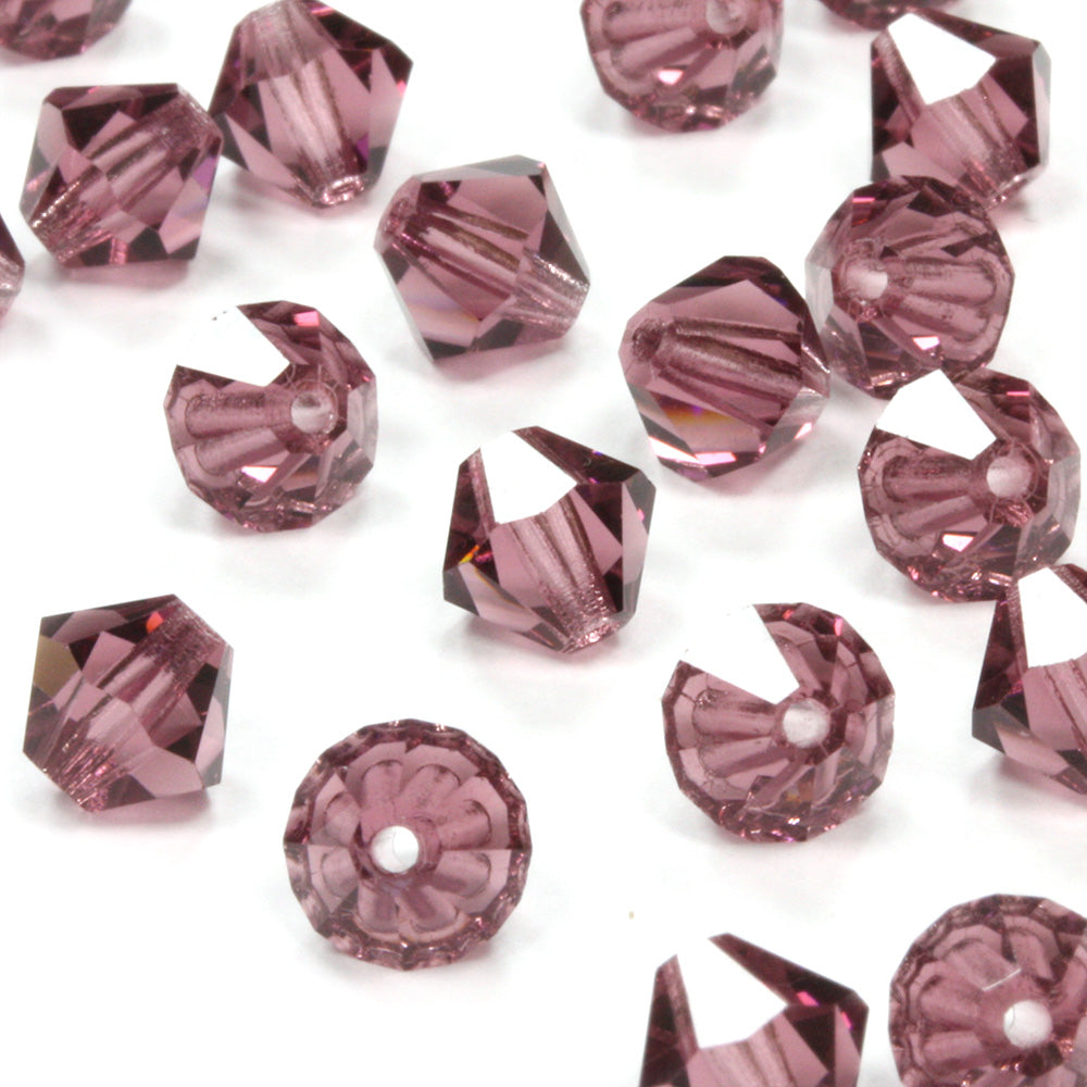 Preciosa Amethyst Bicone 6mm - Pack of 12