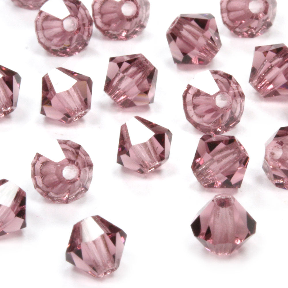 Preciosa Amethyst Bicone 3mm - Pack of 20