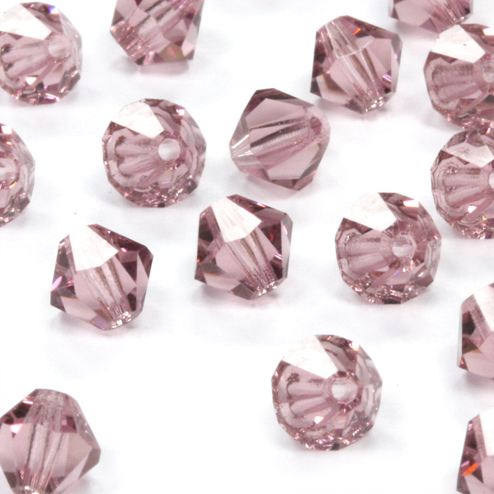 Preciosa Light Amethyst Bicone 3mm - Pack of 20