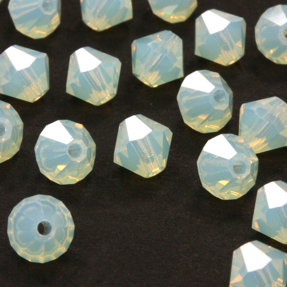 Preciosa Chrysolite Opal Bicone 4mm - Pack of 20