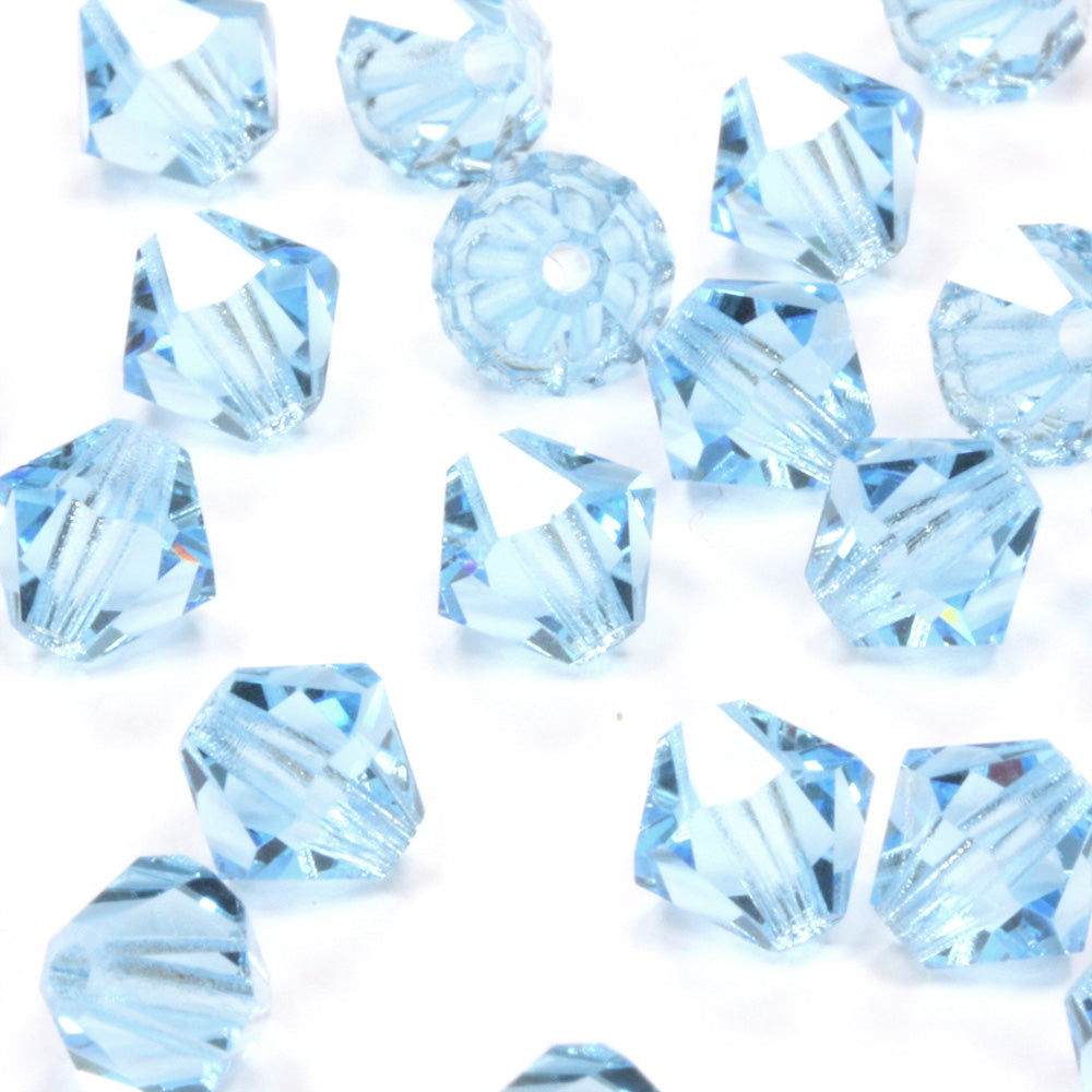 Preciosa Aquamarine Bicone 3mm - Pack of 20