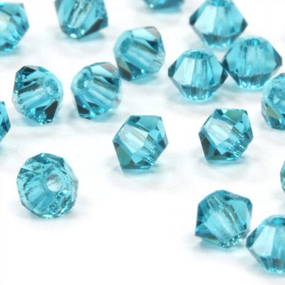 Preciosa Blue Zircon Bicone 3mm - Pack of 20