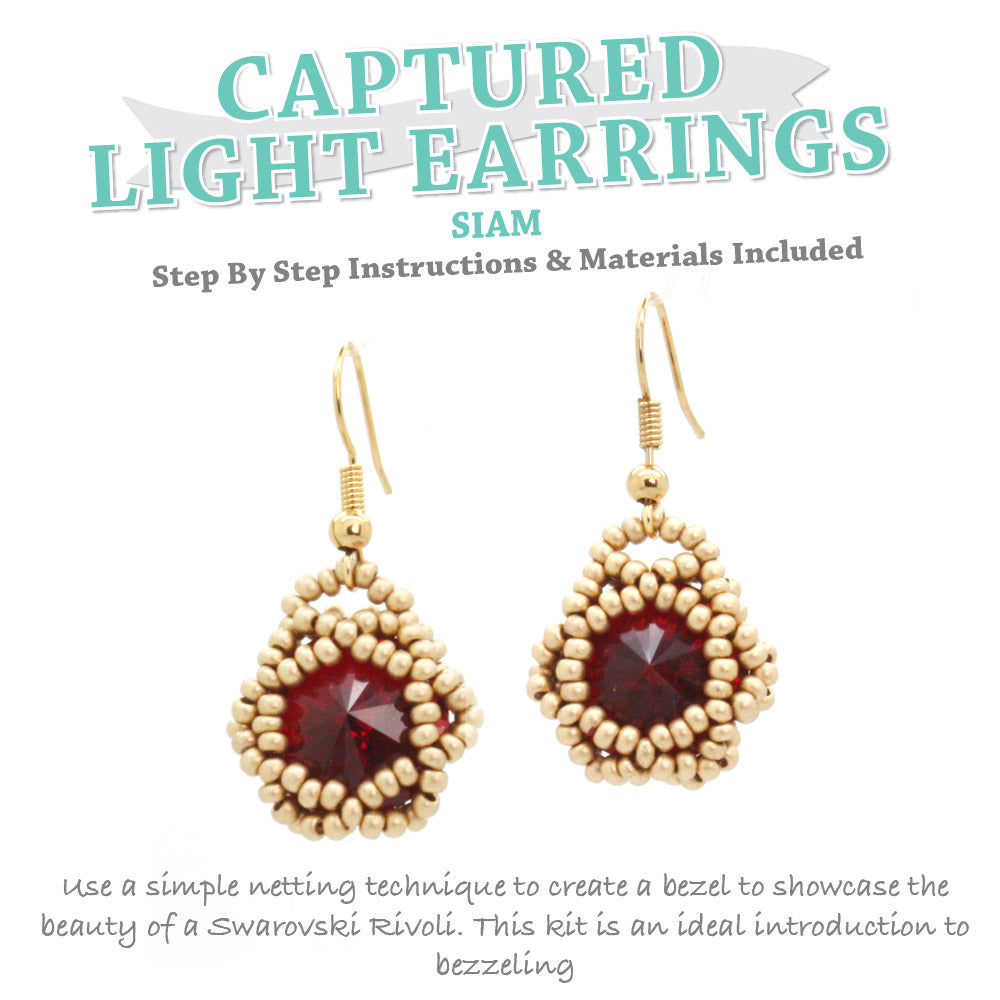 Captured Light Earrings Kit Siam