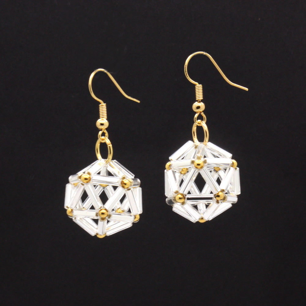 Bravais Lattice Earrings Silver Bundle