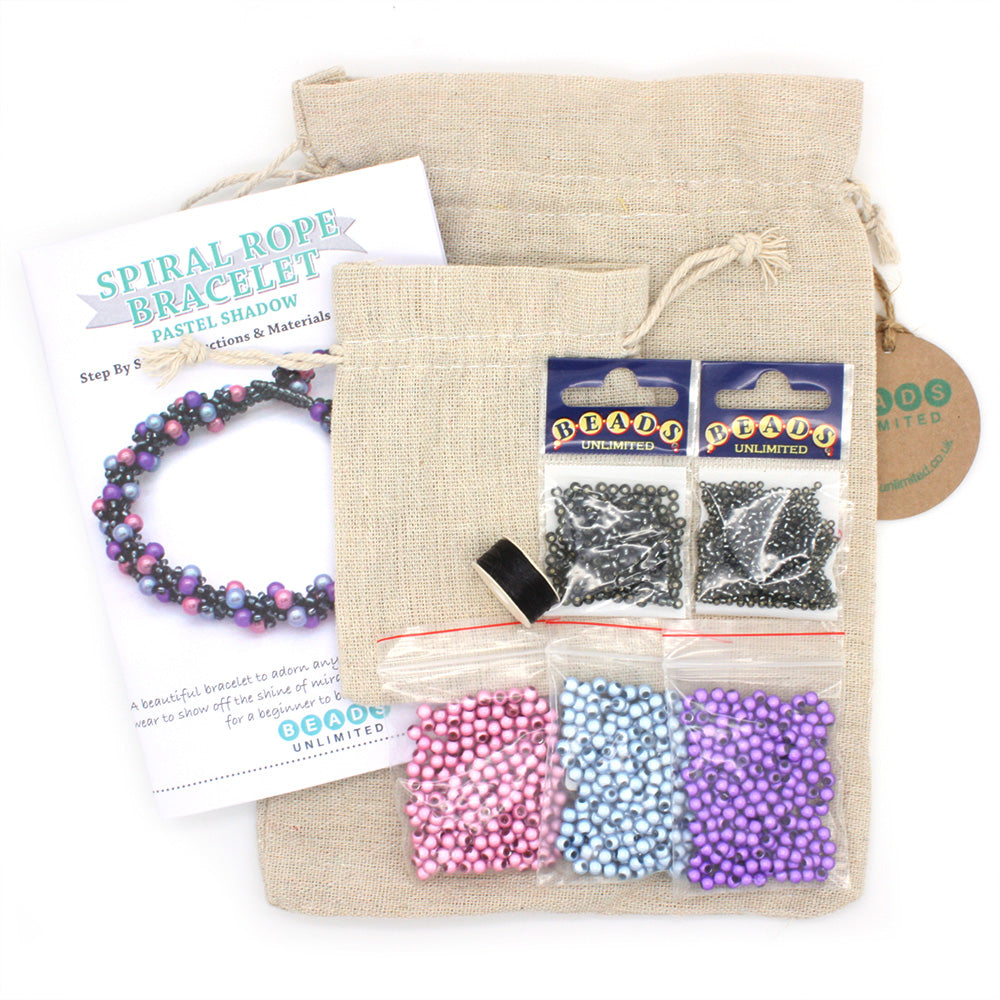 Pastel Shadow Spiral Rope Bracelet Kit