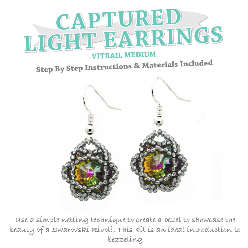 Captured Light Earrings Kit Vitrail Medium