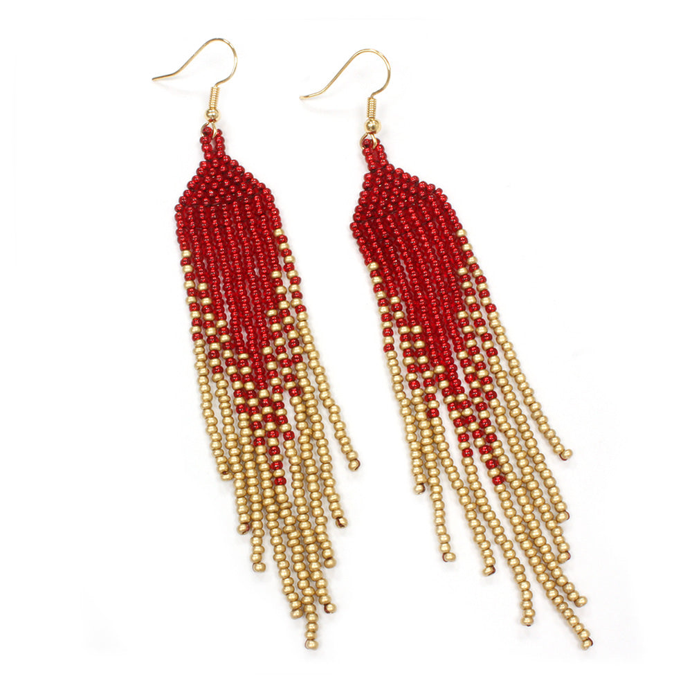 Fringe Earrings Ruby Bundle