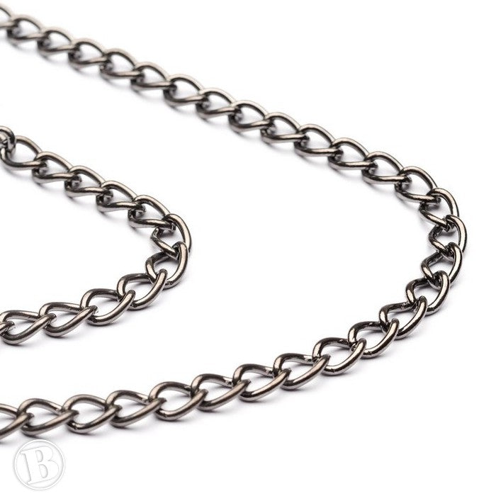 Heavy Chain Black Antique Metal 4.5mm-Pack of 1m