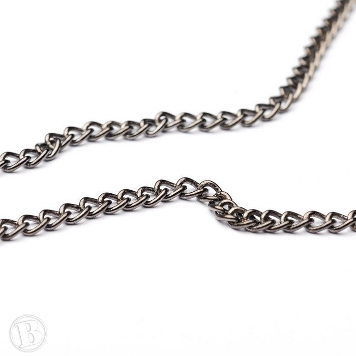 Light Chain Black Antique Metal 3mm-Pack of 1m