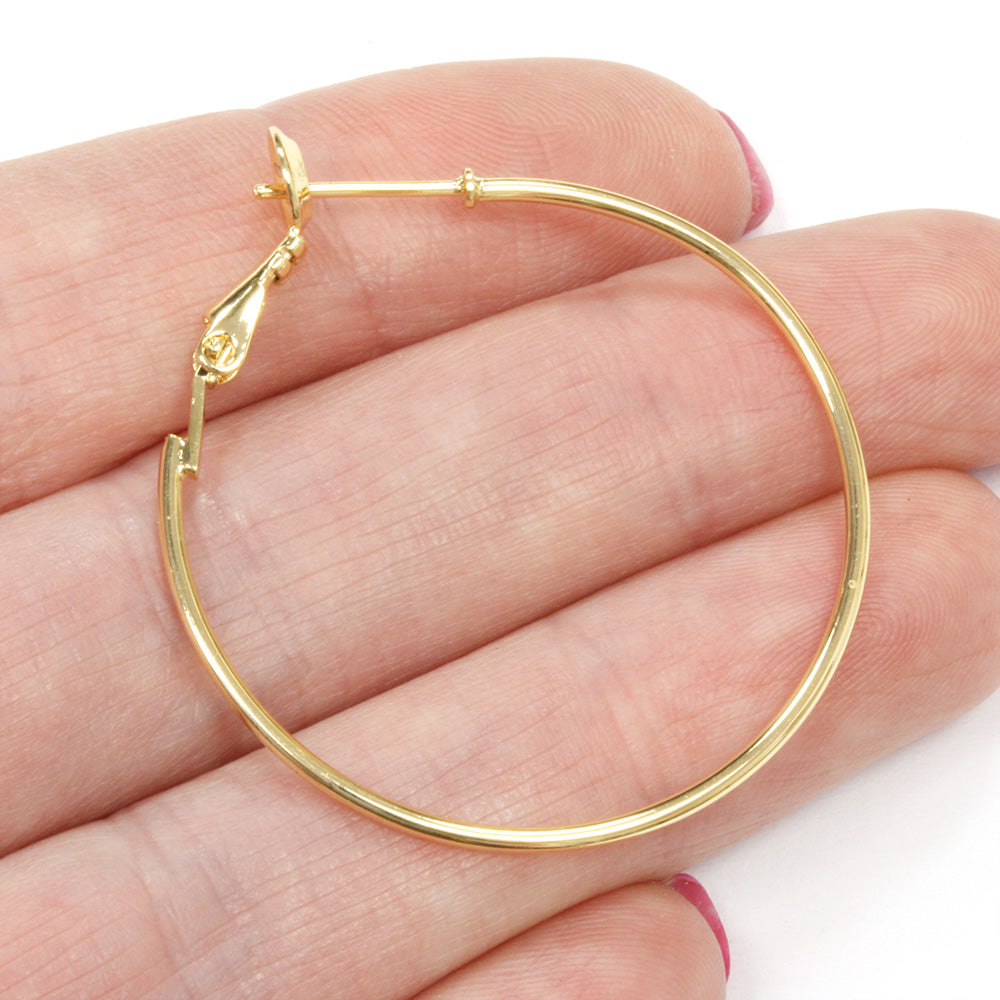 Ear Hoop 35mm Gold Plated - Pack of 2