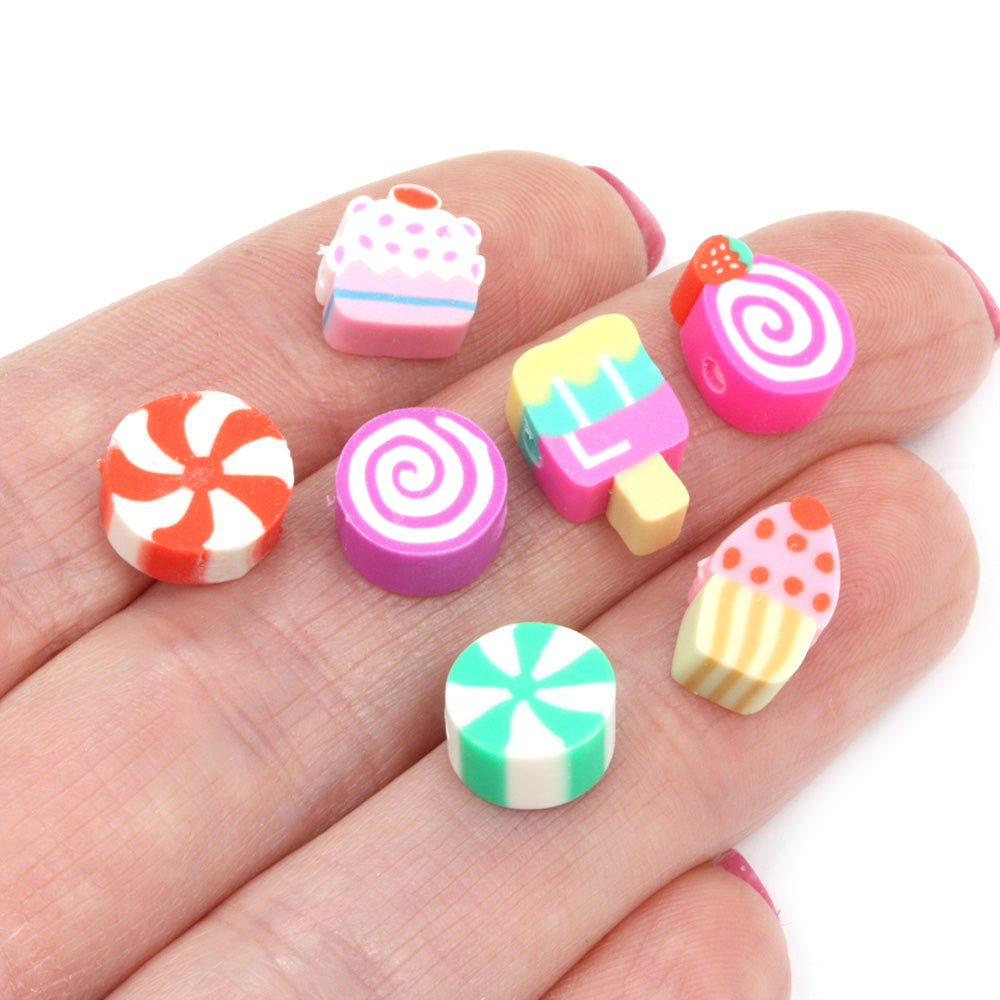 Polymer Clay Candy Mix 10mm - Pack of 50