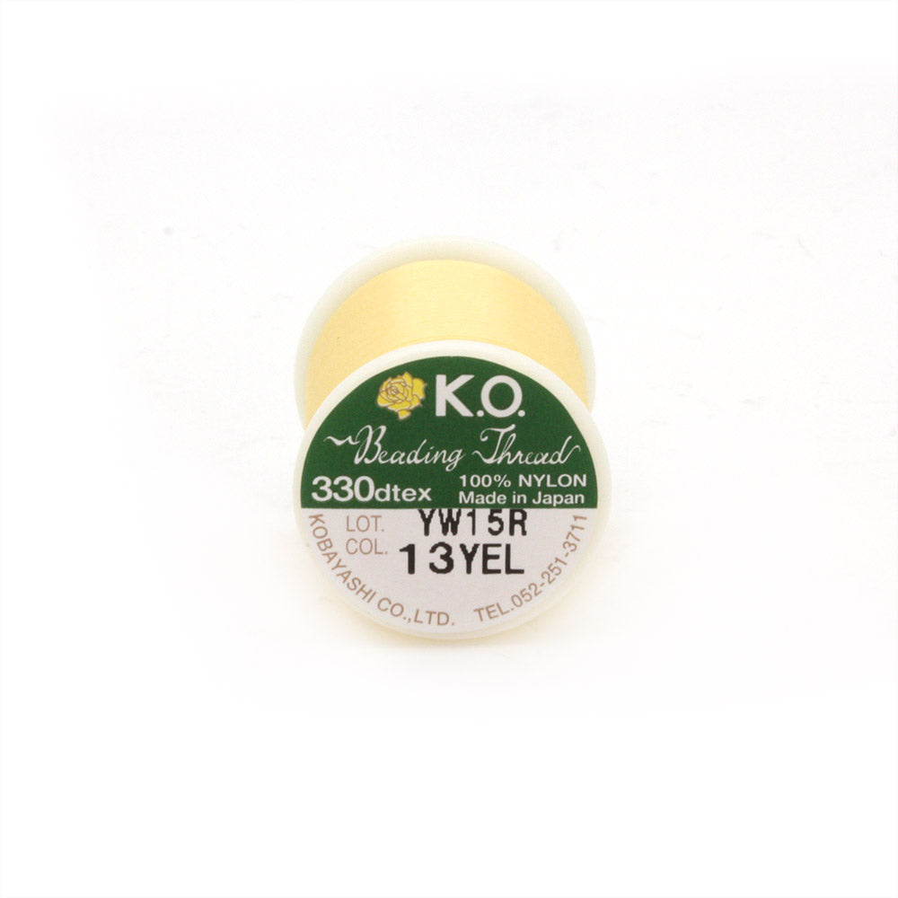 KO Beading Thread B Yellow - Reel of 50 metres