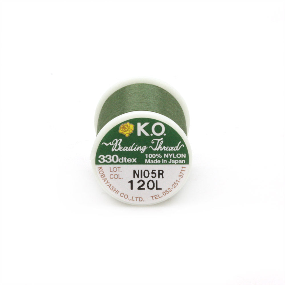 KO Beading Thread B Dark Olive - Reel of 50 metres