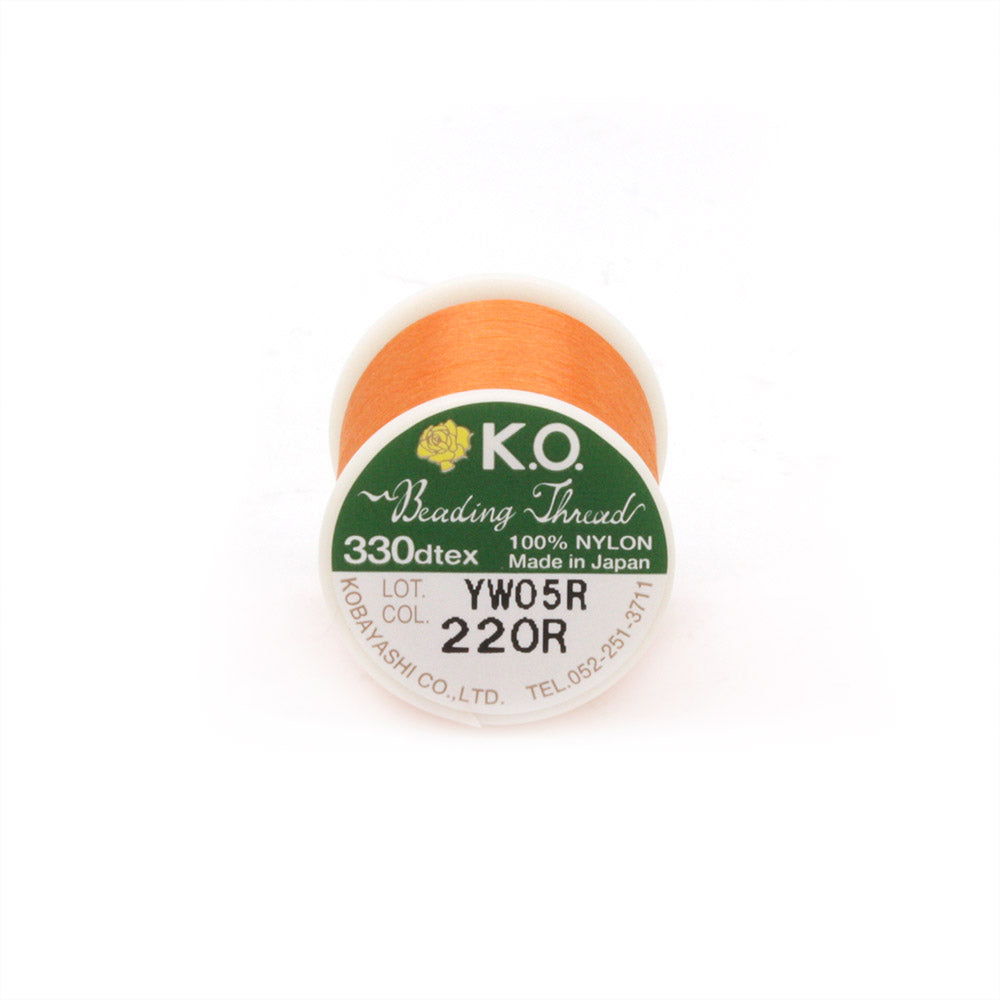 KO Beading Thread B Orange - Reel of 50 metres