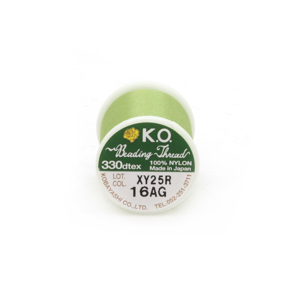 KO Beading Thread B Apple Green - Reel of 50 metres