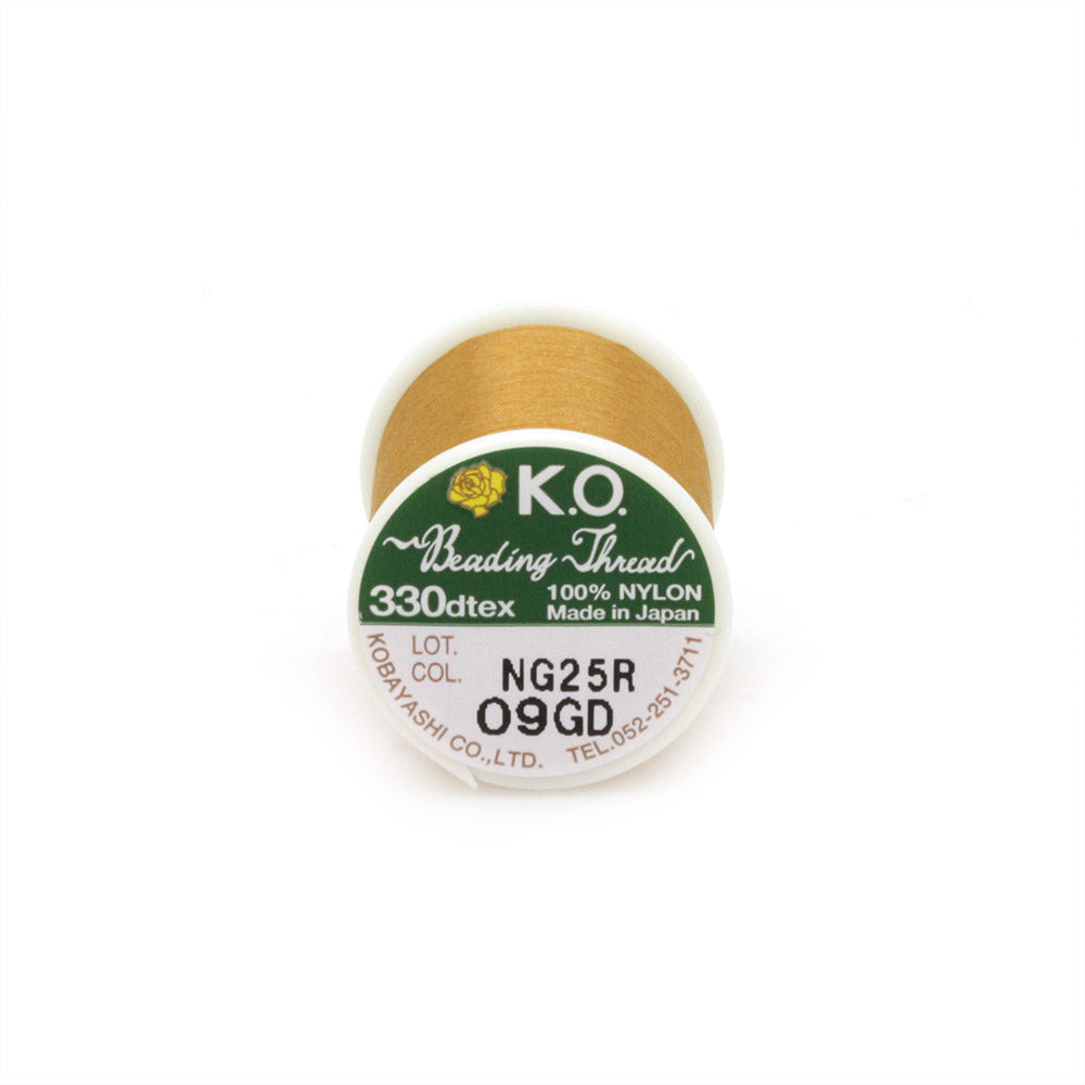 KO Beading Thread B Gold - Reel of 50 metres